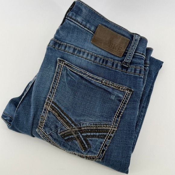 BKE Other - BKE Alec Straight Leg Jeans Mens 31R Medium Wash Faded Denim Pants
